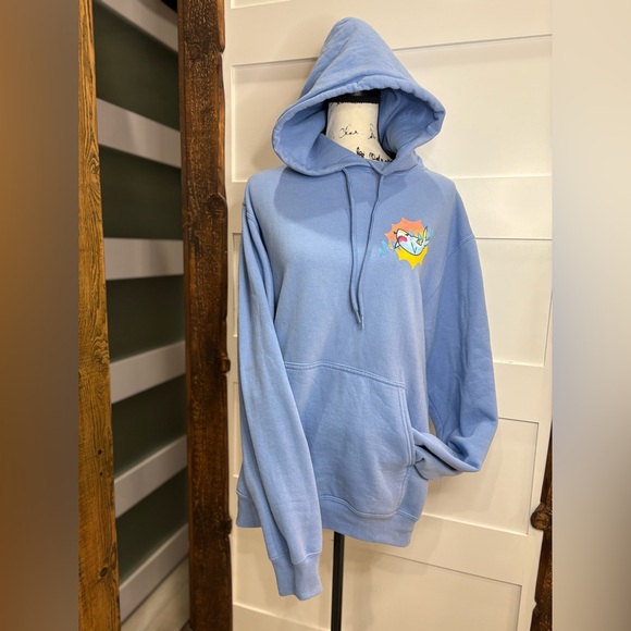 Port and Company Other - Port & Company Blue Hoodie Shark Graphic Pullover Sweatshirt Size M